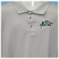 C2C Construction Embroidered Polo Shirt
