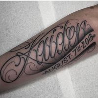 lettering Tattoo