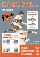Vintage Giants Postcard