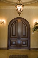 Arched Door with Panel Moulding