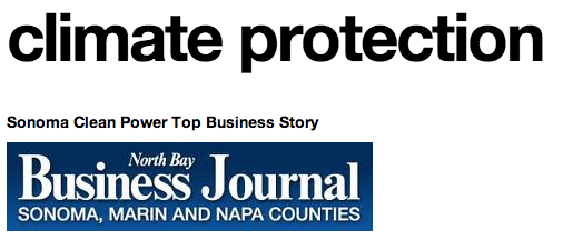 Sonoma Clean Power Top Story of 2013, says NBBJ
