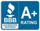 Proud of our Better Business Bureau Rating