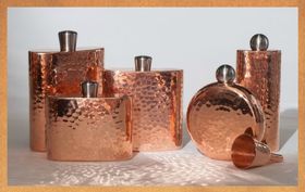 Sertodo Hand Hammered Copper Flasks