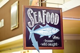 Oliver's Seafood Sign